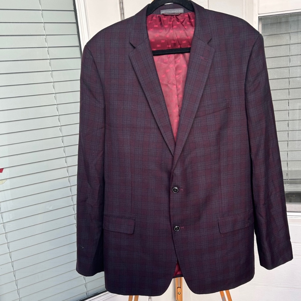 Ben Sherman Two Button Plaid Blazer